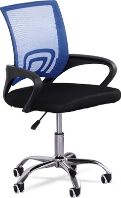 Produktbild von MUWO "Director" Bürostuhl | Ergonomisches Design | Verstellbare Sitzhöhe | Mesh-Gewebe | Metallfüße | MW-396 | navy | NEU, im Karton