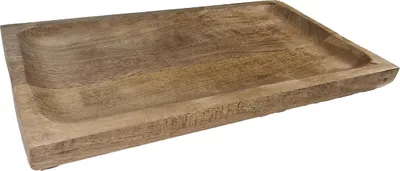 Produktbild von Mangoholztablett, Tablett aus Mangoholz, Servierplatte 38 x 20 x 4 cm