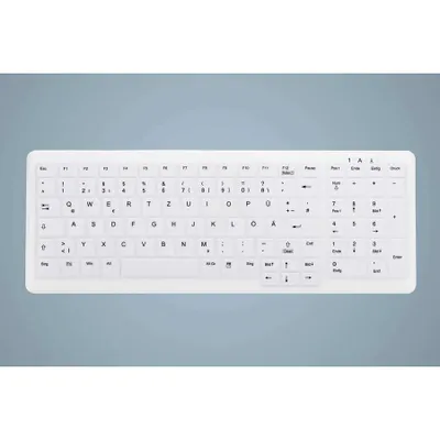 Produktbild von Contour Design Active Key AK-C7000, Kabellos, RF Wireless, Scherenschalter, QWERTZ, LED, Weiß