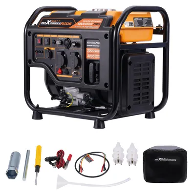 Image de MaXpeedingrods GšŠnšŠrateur šŠlectrique Inverter 3200W 4 temps essence 23.5KG portable 2 x USB