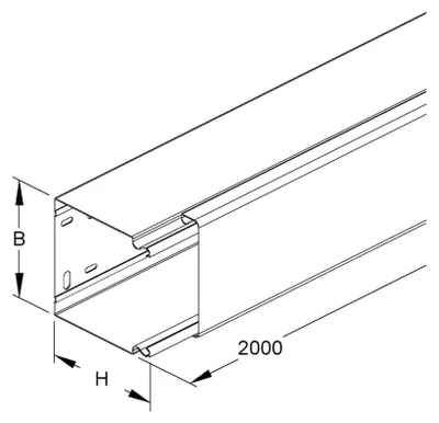 Produktbild von 2 Meter Niedax LFK-Kanal LLK 100.100