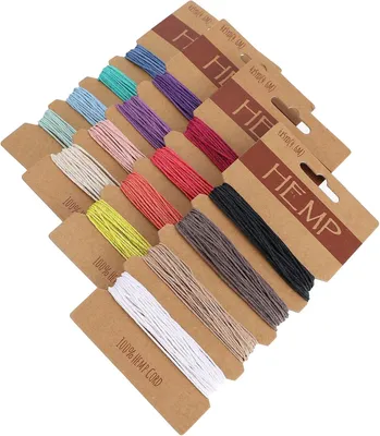 Produktbild von Bindfaden Kordel 1 mm gewachstes Baumwollgarn, robustes Seil für Scrapbooking und Schmuck, ideal für kreative DIY-Projekte