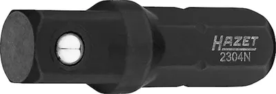 Produktbild von Hazet Adapter 2304N, 1/4 (6,3 mm) Sechskant massiv, 1/4 (6,3 mm) Vierkant massiv, Länge 25 mm