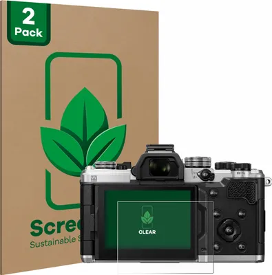 Produktbild von 2x ScreenLeaf Schutzfolie für OM System OM-3 nachhaltiger Displayschutz Display Schutz Folie Klar Transparent