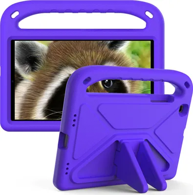 Image de Etui de protection pour Samsung Galaxy Tab A 8.0 2019 SM-T290/T295, étui enfant léger en EVA avec poignée et support Violet