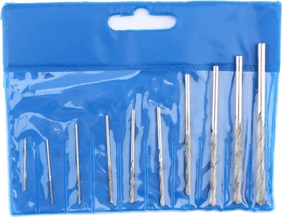 Obrázek produktu pro 10dílná sada diamantových vrtáků na sklo, dlaždice a kámen (0,8–4,0 mm)