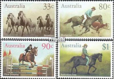 Produktbild von Briefmarken Australien 1986 Mi 968-971 (kompl.Ausg.) postfrisch Pferde