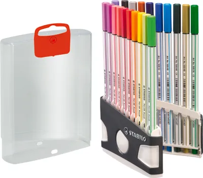 Produktbild von STABILO Pen 68 brush ARTY Filzstift Gemischte Farben 20 Stück(e)