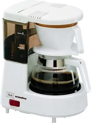 Produktbild von Melitta Aromaboy, Filterkaffeemaschine, Gemahlener Kaffee, 500 W, Weiß