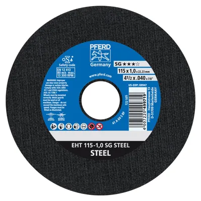 Produktbild von PFERD 61340382, 11,5 cm, 2,22 cm, 1 mm, 13300 RPM, 25 Stück(e)