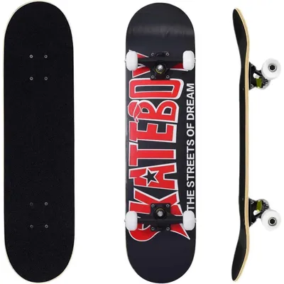 Obrázok produktu pre Kompletná skateboardová doska, rozmer 31 x 8 palcov, javorová doska, farba: ružová