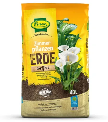 Produktbild von frux® Pro Zimmerpflanzenerde Natürlich Gut torffrei - 40 Liter