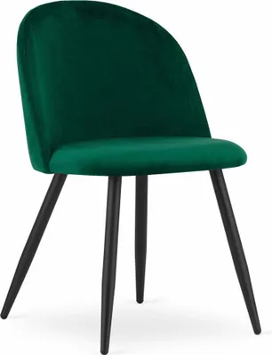 Obrázek produktu pro Židle BELLO - zelený samet / černé nohy x 4