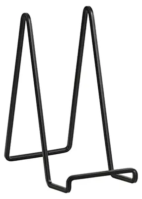 Produktbild von Dekorative Tischstaffelei - Bilderhalter - Fotohalter - Schwarzes Metall - Multifunktional - 20,5 cm hoch
