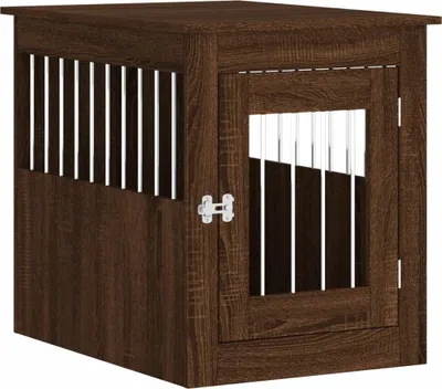 Obrázek produktu pro vidaXL Klec pro psy v nábytkovém stylu hnědý dubový vzhled 55x75x65 cm