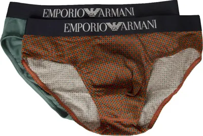 Immagine prodotto di Slip uomo EMPORIO ARMANI confezione 2 pezzi elastico a vista mutanda bipack underwear articolo 111733 2R504 BIPACK BRIEF, EUR M - CN 170/95 - BR M - MX M, Cotone 95%,Spandex 5%