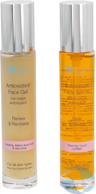 Produktbild von The Organic Pharmacy Antioxidant Duo Set Serum 35ml/Gel 35ml/For All Skin Types 70 ml