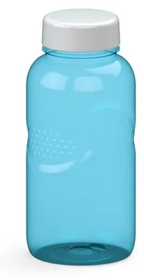 Obrázok produktu pre Fľaša na vodu Carve 'Refresh' 500 ml – bez BPA, s tesnením zabraňujúcim úniku, vhodná do školy, na šport a do voľného času – priehľadná modrá/biela