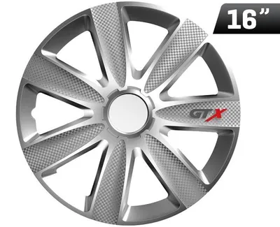 Zdjęcie produktu dla Kołpaki GTX carbon silver 16", 4 szt.
