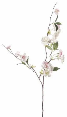 Produktbild von Kunstliche Blumen Pfirsich Blossom Zweig - 80 cm - rosa