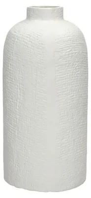 Zdjęcie produktu dla Wazon Pomax Trulli wykonany z aluminium, w kolorze kremowym, średnica 14,5 cm, wysokość 30 cm