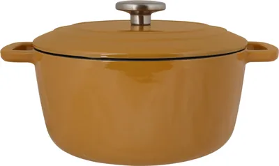 Obrázok produktu pre Útulný a trendy pekáč Fontestic z liateho železa Amber Gold Ø 28 cm / 6,8 litra – smaltovaný