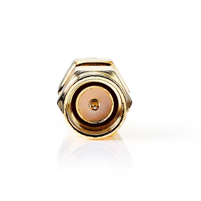 Image de Adaptateur SMA | Polarité inversée SMA Mâle | SMA Mâle | Plaqué or | 50 Ohm | Droit | Cuivre | Or | 2 pièces | Boîte