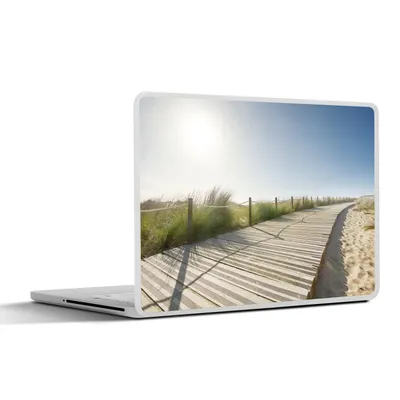 Produktbild von MuchoWow® Laptop Aufkleber Sticker Cover Strand - Regale - Portugal 31x22.5 cm - Laptop-Deko