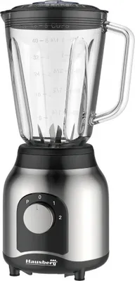 Obrázek produktu pro Stojanový mixér s mlýnkem, Hausberg HB-7762, dvě rychlosti s pulzy, skleněná nádoba o objemu 1,5 litru, 600 W