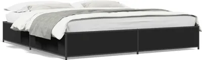 Image de Maison Exclusive - Cadre de lit sans matelas noir 160x200 cm