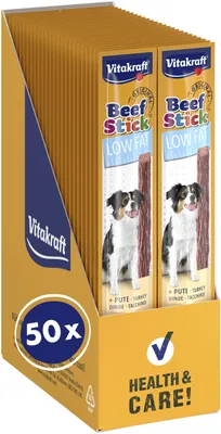 Produktbild von Vitakraft Beef Stick Low Fat Hundeleckerli Pute Trainingssnack ohne Zucker