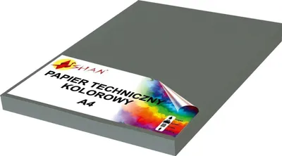 Immagine prodotto di Carta tecnica A4 200g grigio scuro 50 fogli