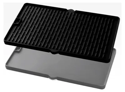 Produktbild von Grillteile für Weber Summit Grillplatte 400 600 Serie S-670 S-470 E-470, wendbare Gusseisen-Grillplatte