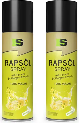 Produktbild von Spraytive 2 x 400ml Rapsöl-Spray mit feinem Buttergeschmack – ideal zum Kochen & Backen