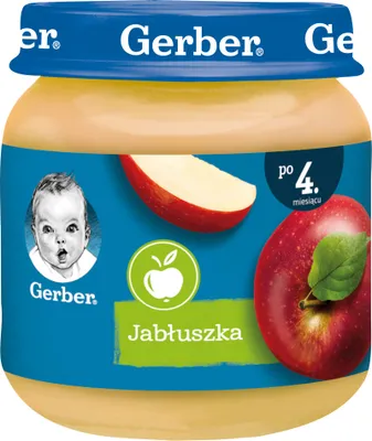 Zdjęcie produktu dla Nestle 5900452071014, Jabłko, 125 g, Słoik, 4 mies., Barwnik, Środek konserwujący, 209 kJ