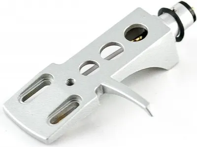 Produktbild von Headshell Silber Systemträger passend für alle Plattenspieler mit SME Tonarm-Anschluss