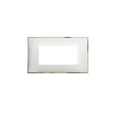 Image de cadre 4 -module Classia Legrand - blanc avec or