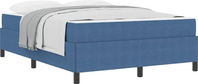 Immagine prodotto di Struttura del letto con materasso Blu 140 x 190 cm Tessuto