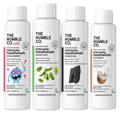 Produktbild von Humble Mundspülung 500 ml Erdbeere (Kinder)