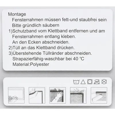 Produktbild von Fliegengitter für Fenster 100 x 100 cm weiß oder schwarz Insektenschutz Insektennetz , Farbe:schwarz
