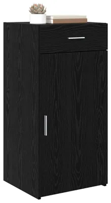 Immagine prodotto di Credenza vidaXL nera effetto rovere 45 x 42,5 x 93 cm in materiale derivato dal legno