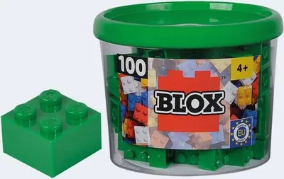 Produktbild von 100 Blox grüne 4er Steine in Dose