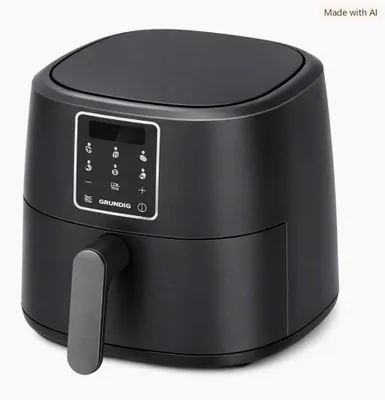 Produktbild von Grundig FRY 6520 Heißluftfritteuse Schwarz 6L Touch-Display Timerfunktion