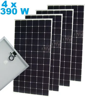 Produktbild von 4 x Solarpanel Solarmodul 390W Solarzelle 56422 Solar MONOkristallin Mono Modul