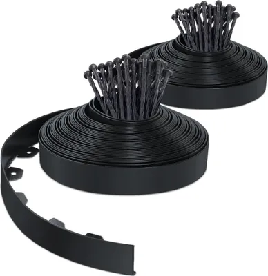 Produktbild von Flexible Kunststoff-Tuinschutz - 40 m - schwarz - 5 cm