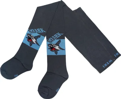 Produktbild von Kinderstrumpfhosen für Jungen Haifisch Grau Größe 110-116