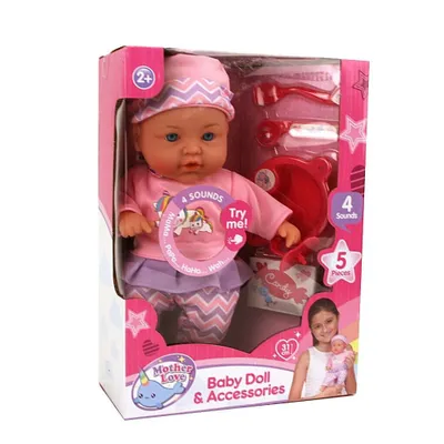 Image de My Beautiful Dolls Room : poupée bébé de 31 cm avec sons et accessoires