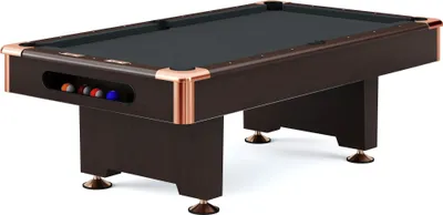 Produktbild von Automaten Hoffmann Billardtisch "Club Pro III" Dekor Nussbaum, Simonis 860, Slate-Grey, 9 ft (Spielfeld 254x127 cm)
