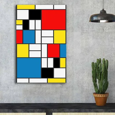 Produktbild von Wallity, FAMOUSART- CVT1410, Bunt, Leinwandbilder, 45 x 70 cm, 100% Wildleder -Leinwand