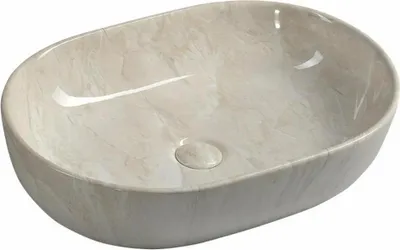 A single ceramic sink on a white background.